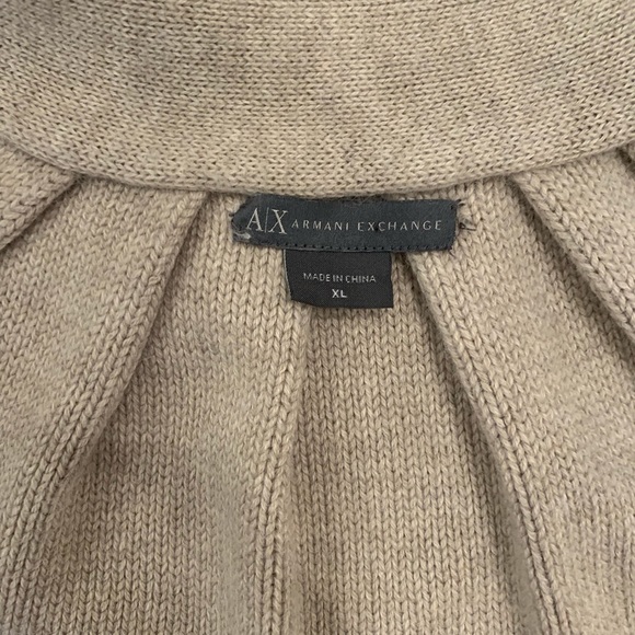 Short sleeve Armani Exchange cardigan w/ pockets - Picture 6 of 6
